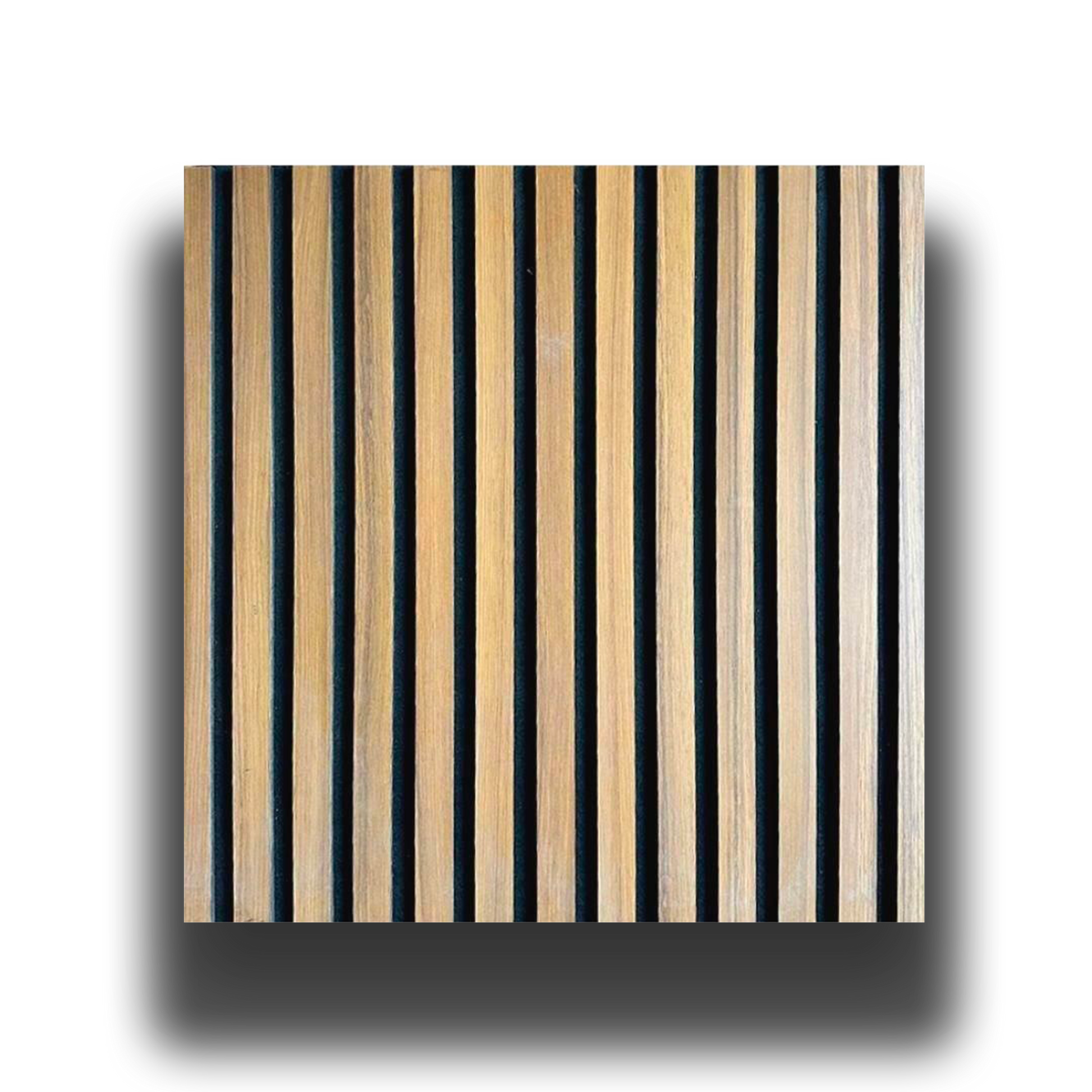 Pannello ACUSTICO Euroacustic Flex (1,65mq) a Lamelli in FIBRA DI LEGNO + feltro mis. 9x600x2750mm varie Texture - Eternal Parquet
