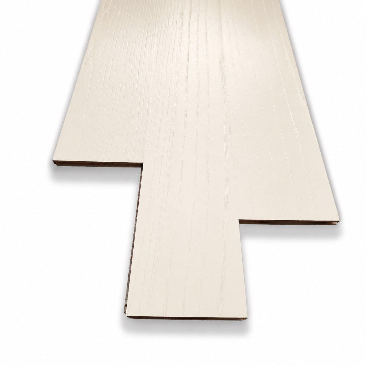 €18,99 m2 * GARBELOTTO STOCK * Parti på 19 m2 prælakeret parket i børstet HVID eg SELECT 10x115x600/800 (3,5 mm ædel)