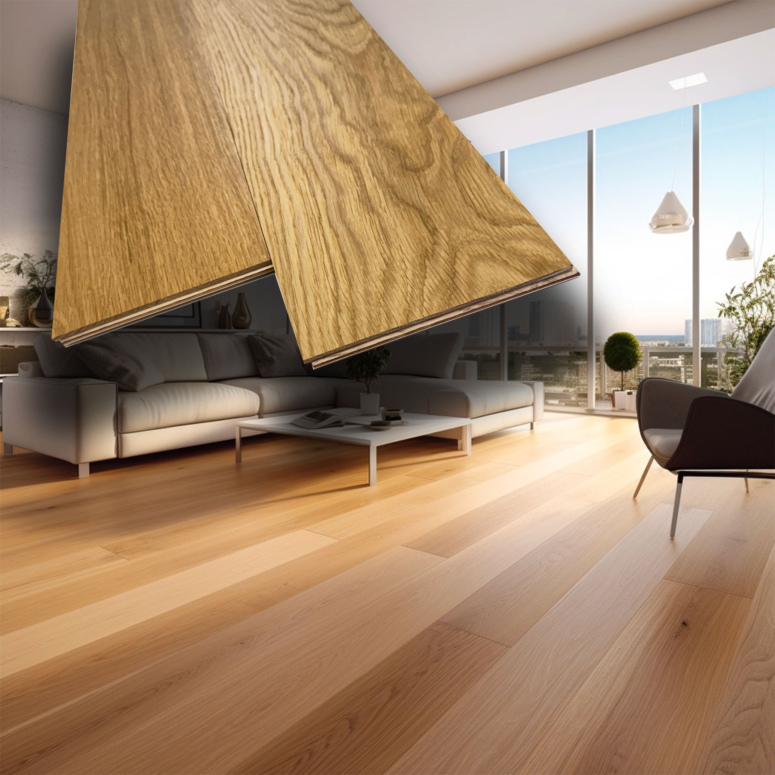 €29,90mq * STOCK GARBELOTTO * Lotto da 31mq di LISTONE Rovere spazz. senza nodi 10x150x1300/1800 - Eternal Parquet