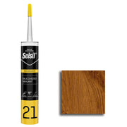 Silicone acrilico 500gr stucco per giunti COLOR ROVERE per Legno, Pvc, ferro, alluminio ecc Selsil