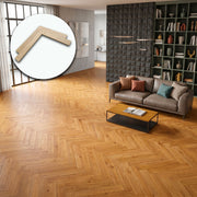 €29,99MQ *STOCK LUXURY* Lotti da 69mq Parquet ROVERE Prelevigato spina italiana spazz. 13x90x590mm (4mm nobile) - Eternal Parquet