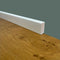 100ml de rodapé PREMIUM em madeira maciça baixa quadrada 33x14 lacado branco