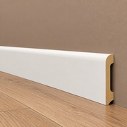 Battiscopa BC in POLIMERI EqualWood HI-TEC 80x15mm - BIANCO (prezzo al metro)