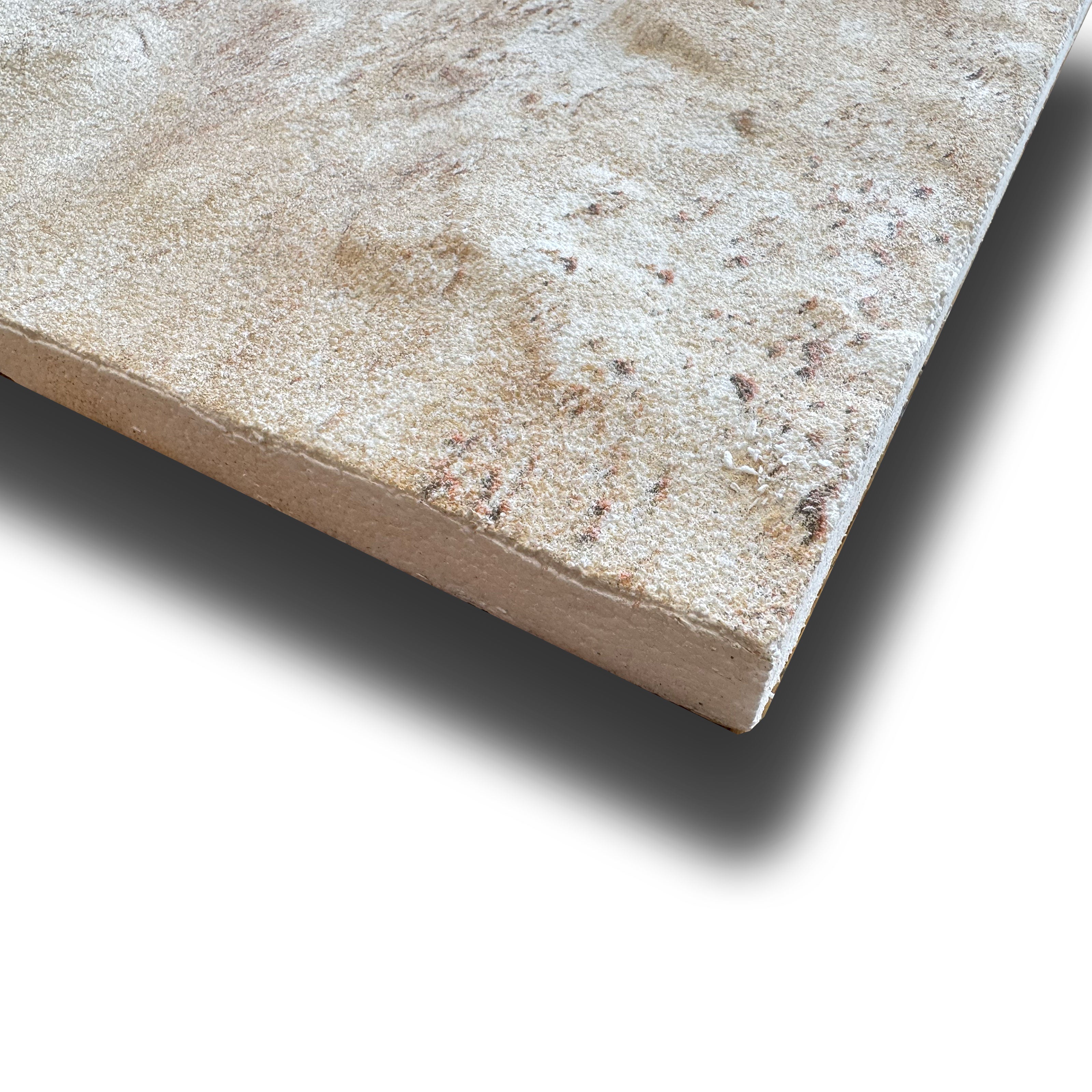 CAPPOTTO esterno - interno  isolante in STYROFOAM 3D da 2cm con sabbiatura e malta 120x50cm SABBIA FOSSILE - Eternal Parquet