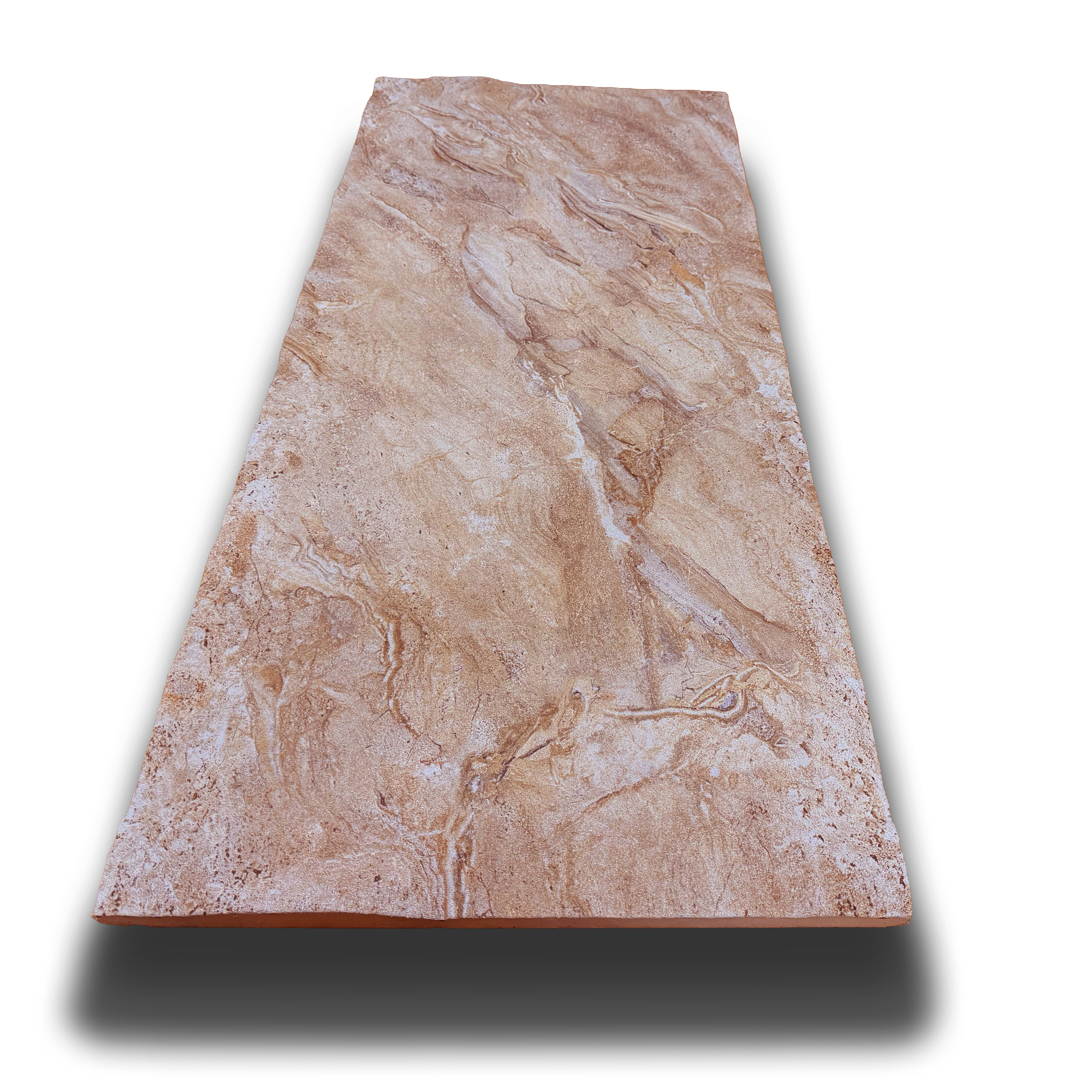 CAPPOTTO esterno - interno isolante in STYROFOAM 3D spess. 2,5cm (120x50cm) con resine e malta Argilla grezza - Eternal Parquet