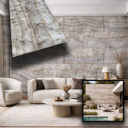 CAPPOTTO esterno - interno isolante in STYROFOAM 3D spess. 2,5cm (120x50cm) con resine e malta Marmo pregiato grezzo - Eternal Parquet