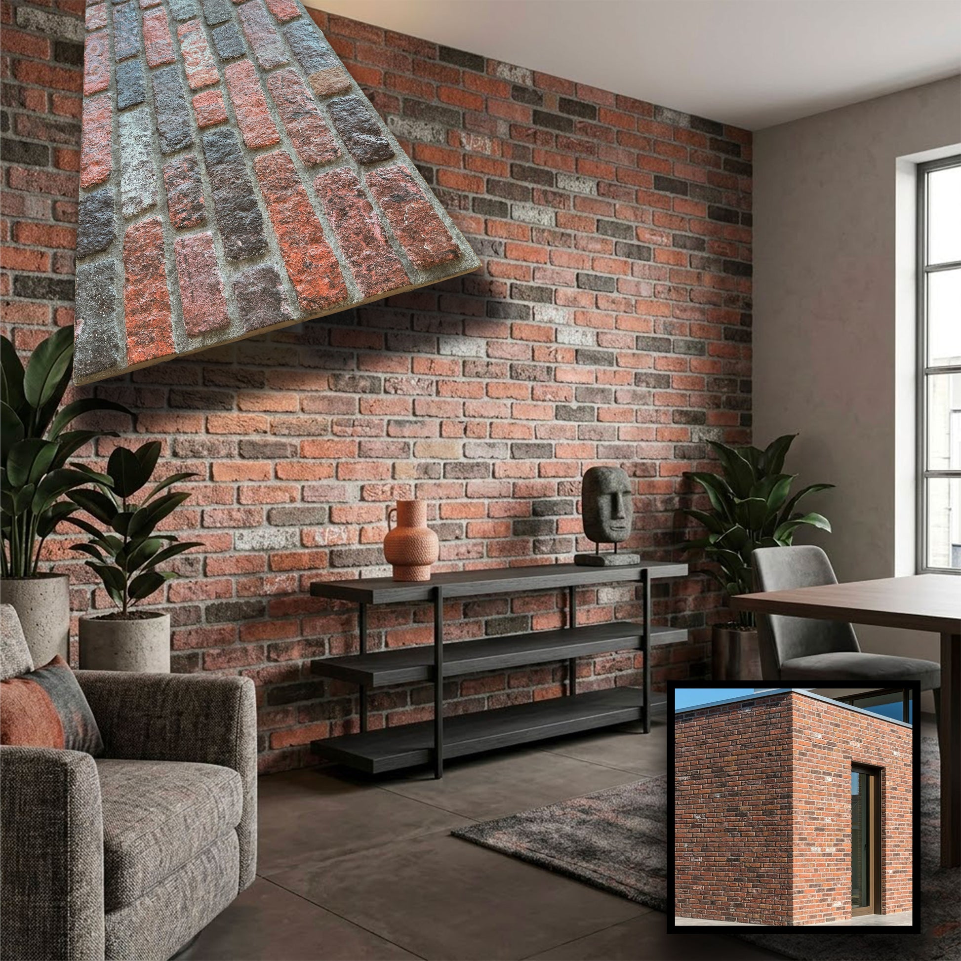 CAPPOTTO esterno - interno isolante in STYROFOAM 3D spess.2cm (120x50cm) con resine e malta mattoni cotti - Eternal Parquet