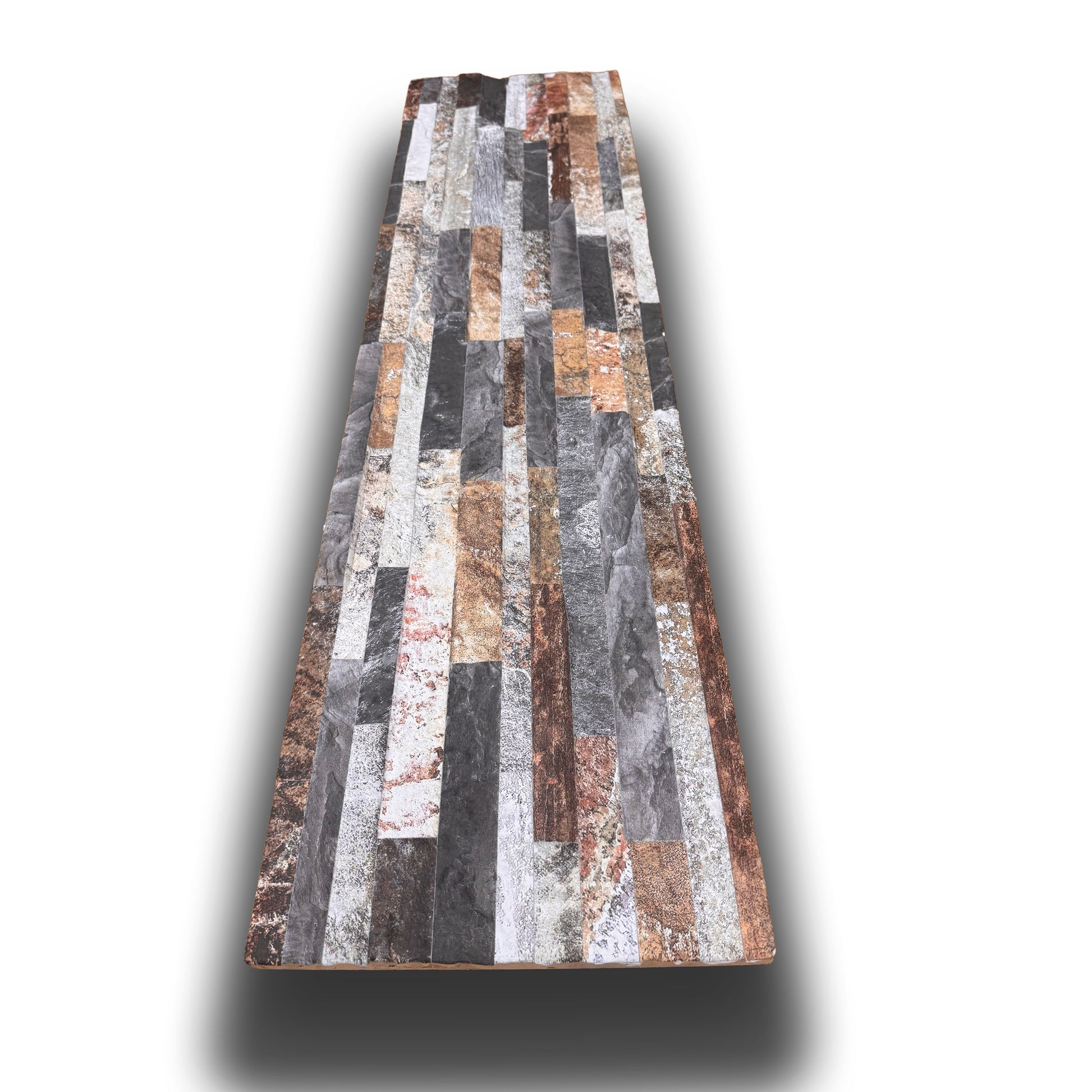 CAPPOTTO esterno - interno isolante in STYROFOAM 3D sp.2cm (120x30cm) con sabbiatura e malta Pietra mista - Eternal Parquet