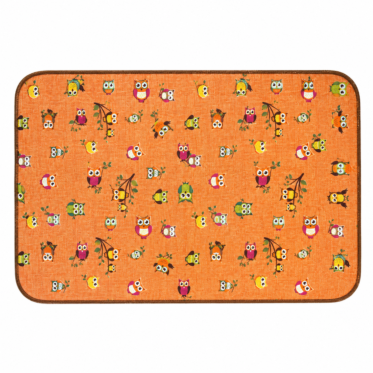 Tappeto passatoia Bordato 4 lati in stoffa decorata resistente e fondo in PVC antiscivolo varie misure Made in Italy