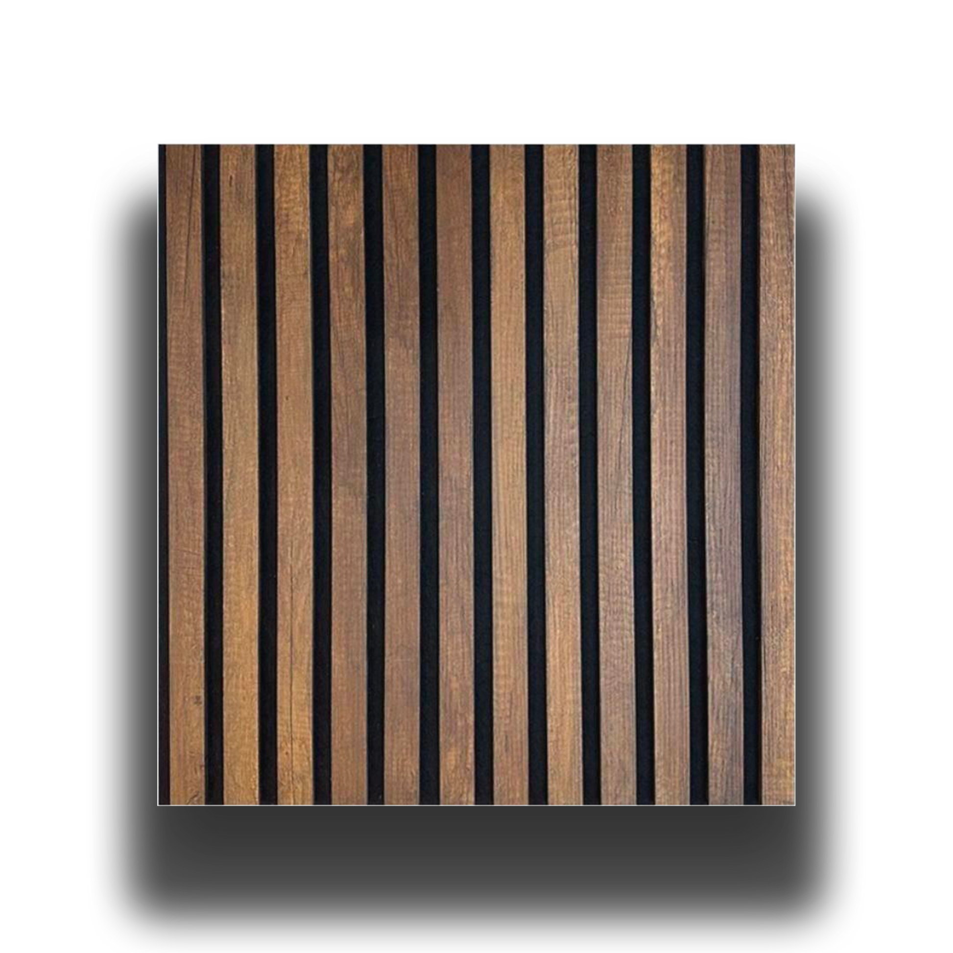Pannello ACUSTICO Euroacustic Flex (1,65mq) a Lamelli in FIBRA DI LEGNO + feltro mis. 9x600x2750mm varie Texture - Eternal Parquet