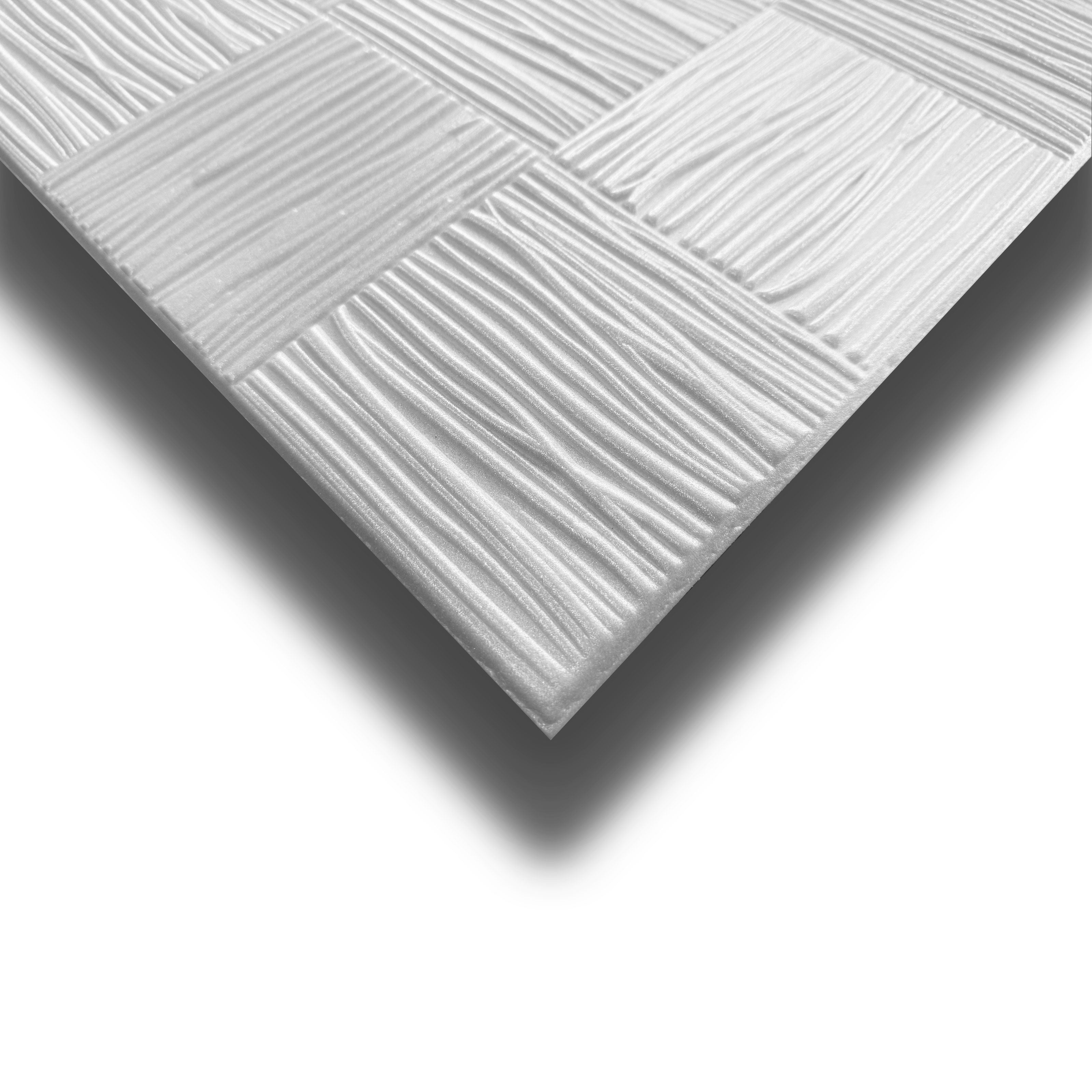 10 o 20mq (40 oppure 80 pezzi) di pannello decorativo 3D a soffitto in EPS isolante 50x50cm TERRA - Eternal Parquet