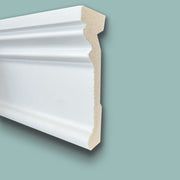 Profilo TORO - CIMA per boiserie in Polimeri Bianco RAL 9016 verniciabile 90X27mm (Prezzo al metro) - Eternal Parquet