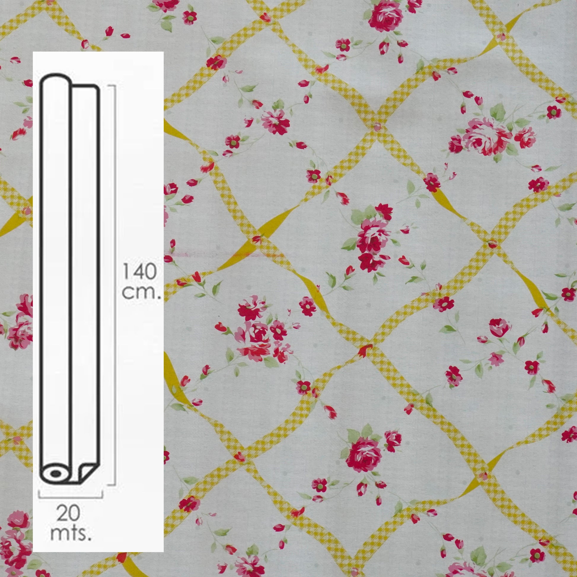***MEGA STOCK*** Rotolo da 20 metri (H140cm) di Tovaglia PVC telata cerata Per Casa, Sagre, Pizzerie Teykos