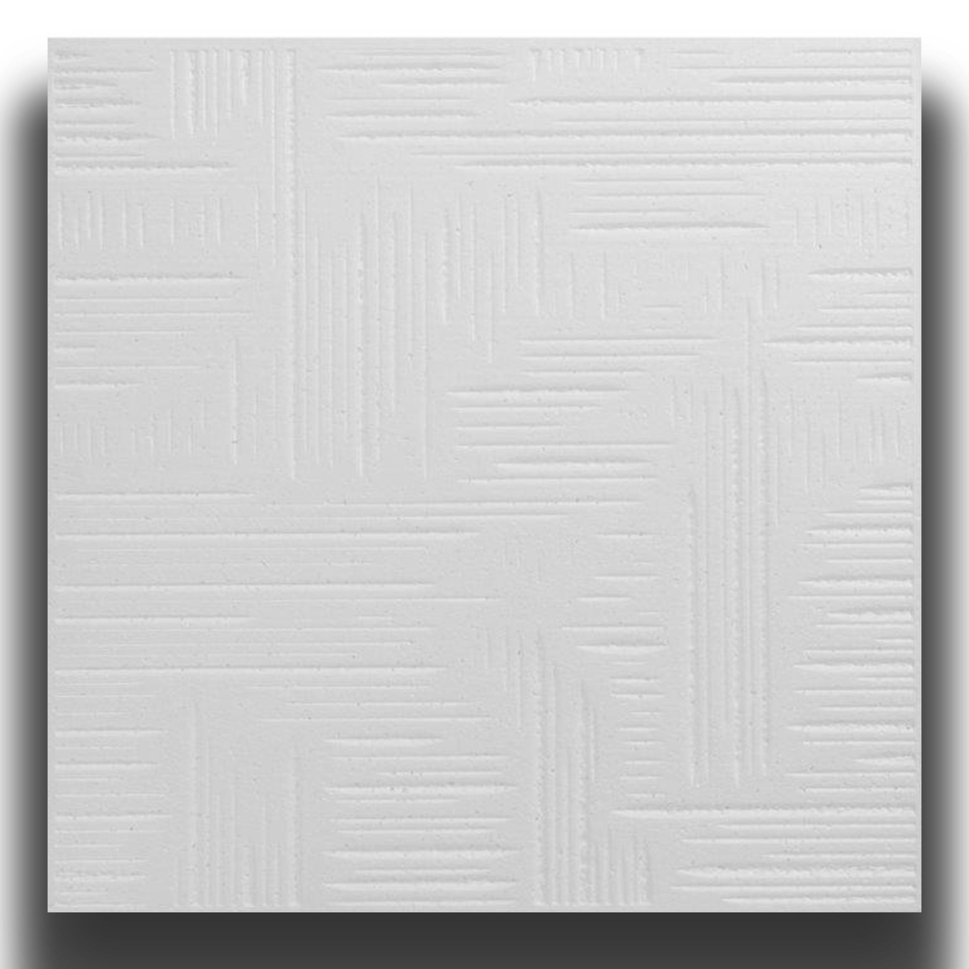 10 o 20mq (40 oppure 80 pezzi) di pannello decorativo a soffitto in polistirene compatto 50x50cm (spess. 1cm) VENA Eternal Parquet