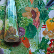 ***MEGA STOCK*** Rotolo da 20 metri (H140cm) di Tovaglia PVC telata cerata Per Casa, Sagre, Pizzerie VERDURE - Eternal Parquet