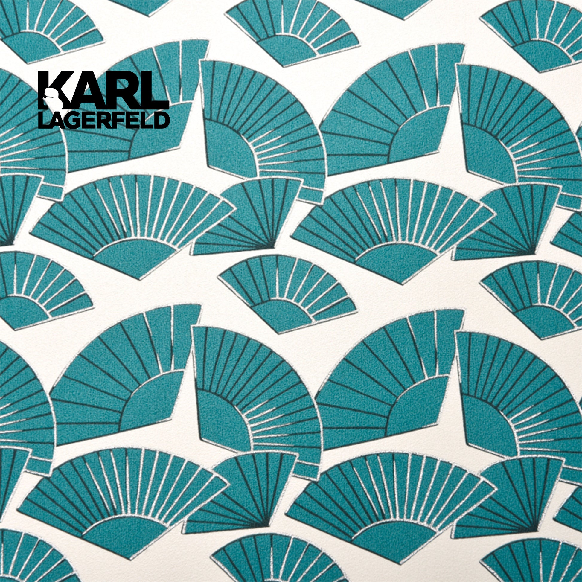 5,32mq Rotolo Carta da Parati griffata KARL LAGERFELD in TNT a rilievo multigloss PREMIUM 10,05x0,53mt cod. 37847-2 - Eternal Parquet