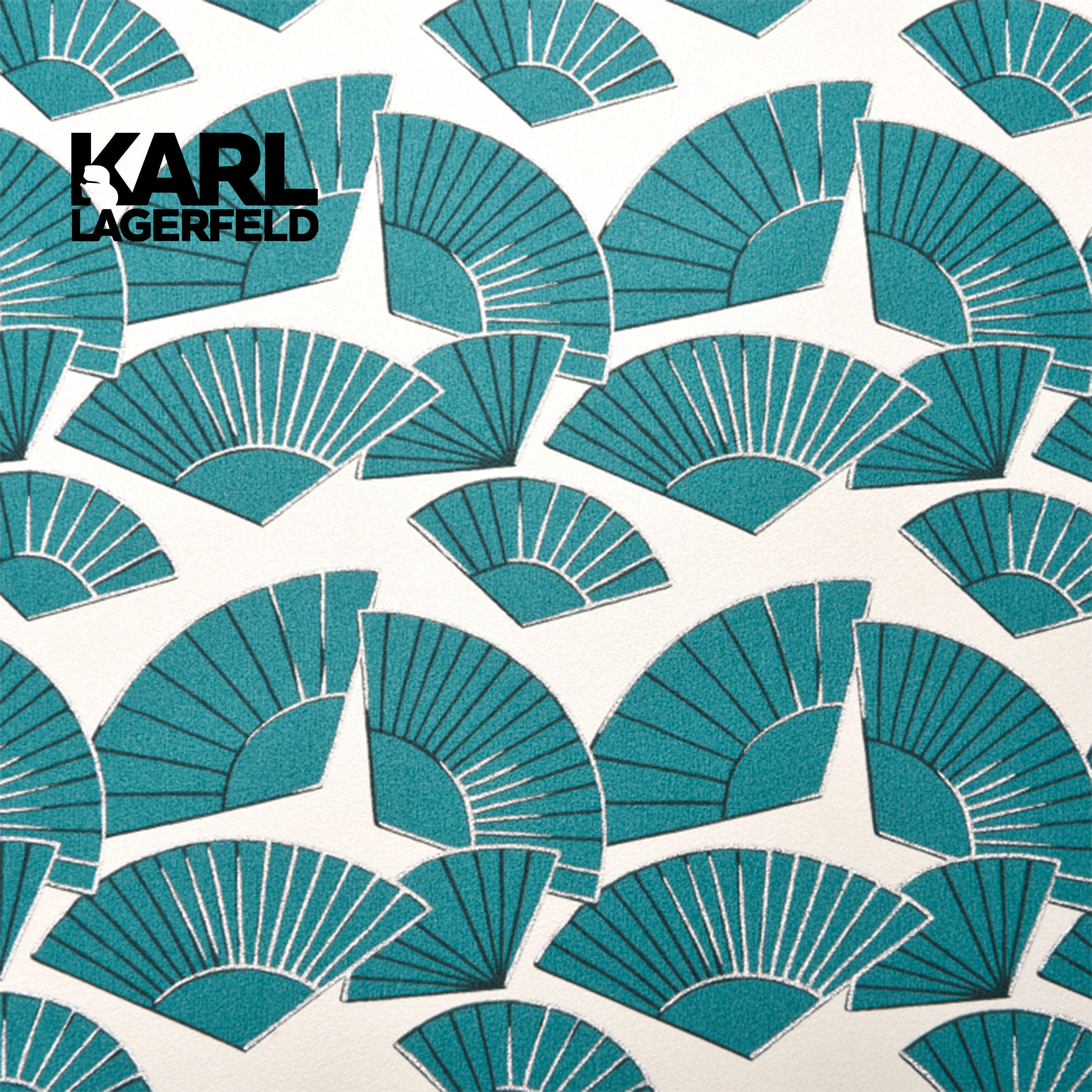 5,32mq Rotolo Carta da Parati griffata KARL LAGERFELD in TNT a rilievo multigloss PREMIUM 10,05x0,53mt cod. 37847-2 - Eternal Parquet