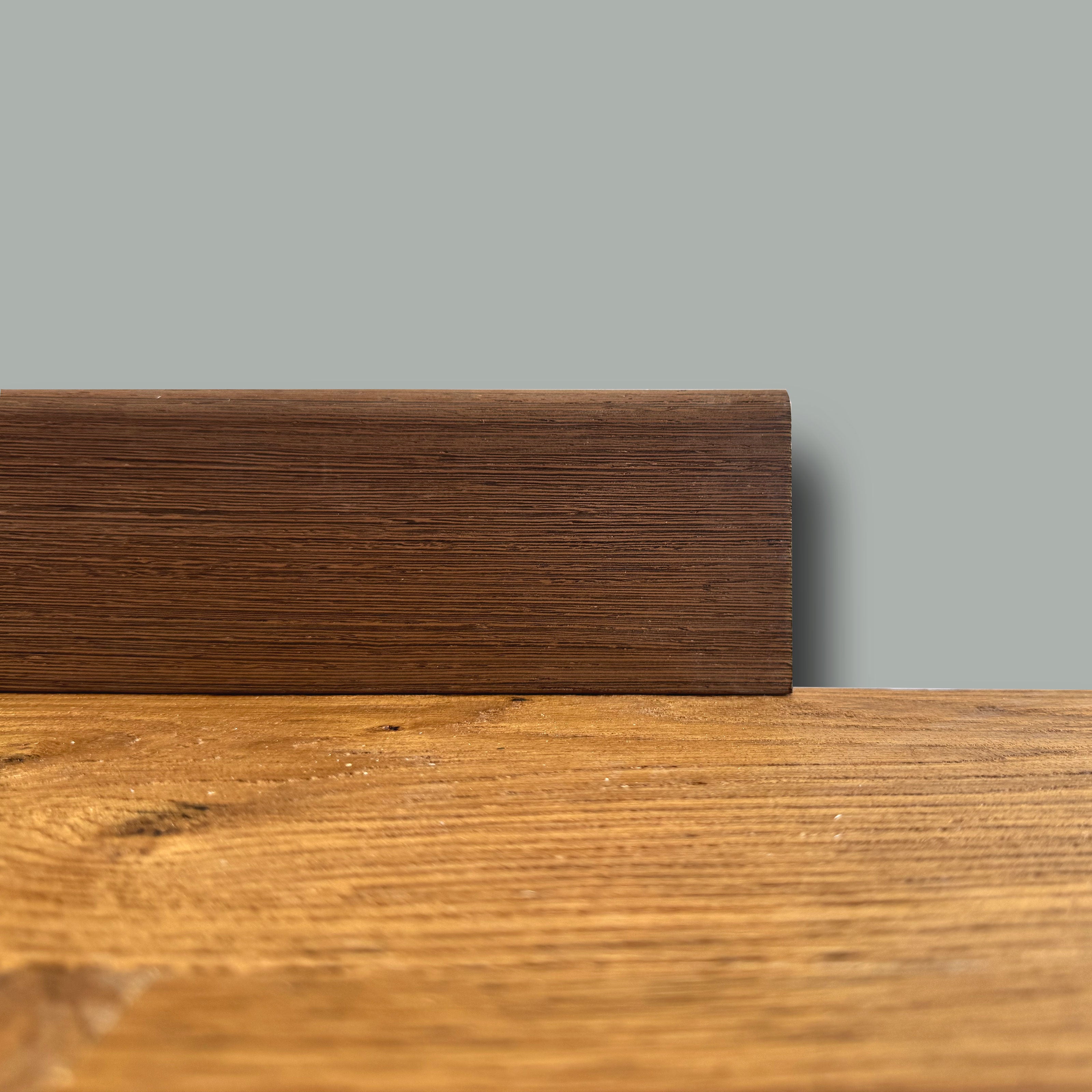 €1,99ml  ** FUORI TUTTO ** Lotti da 45ml di Battiscopa in legno multistrato impiall. WENGE GREZZO 82x13mm - Eternal Parquet