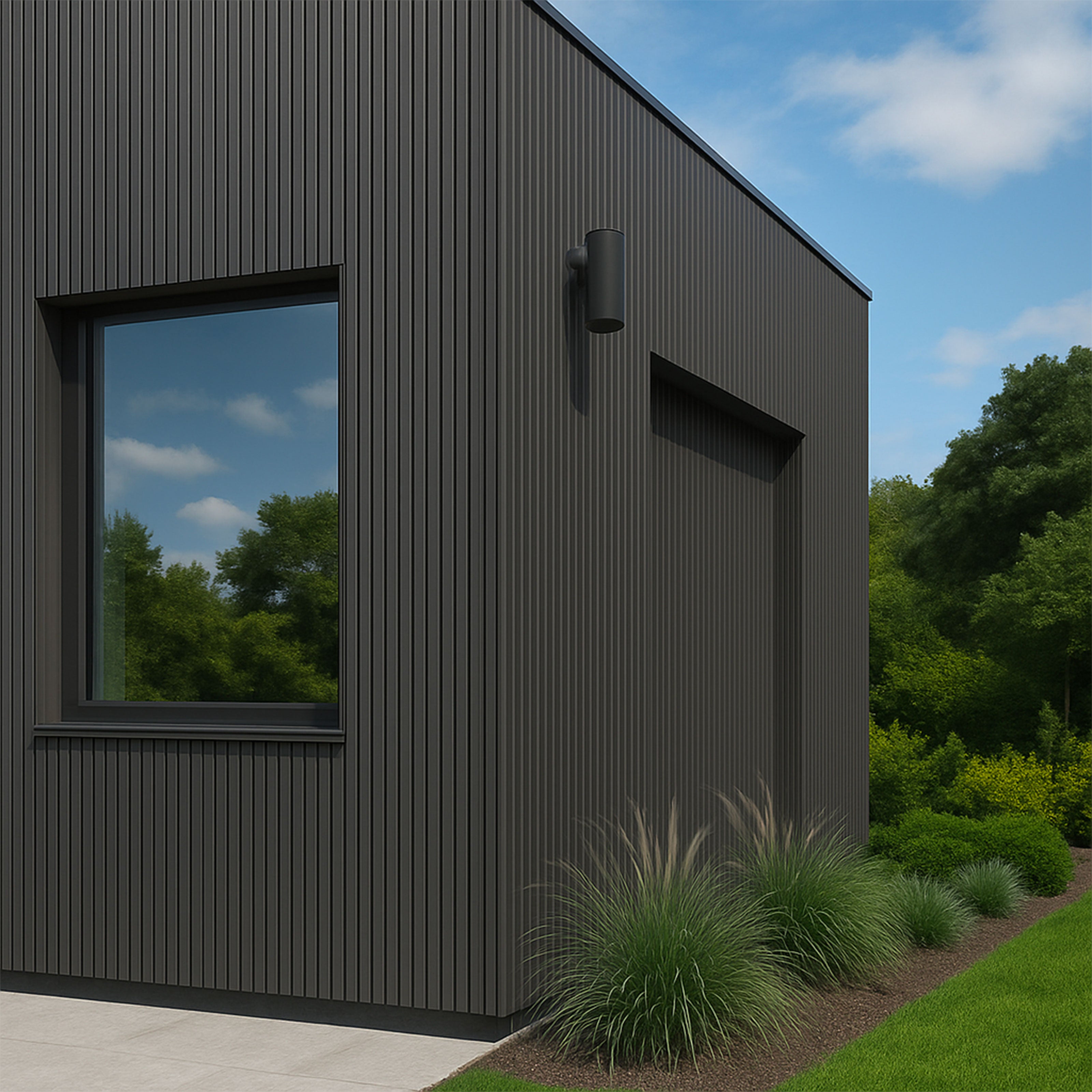 Barra intera WPC rivestimento esterno a lamelli 219x26x2900mm (LxSxA) con tasselli omaggio Coffee o Grey - Eternal Parquet