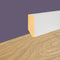 Plinthe droite carrée en bois massif Elite 60X15mm blanc ou chêne