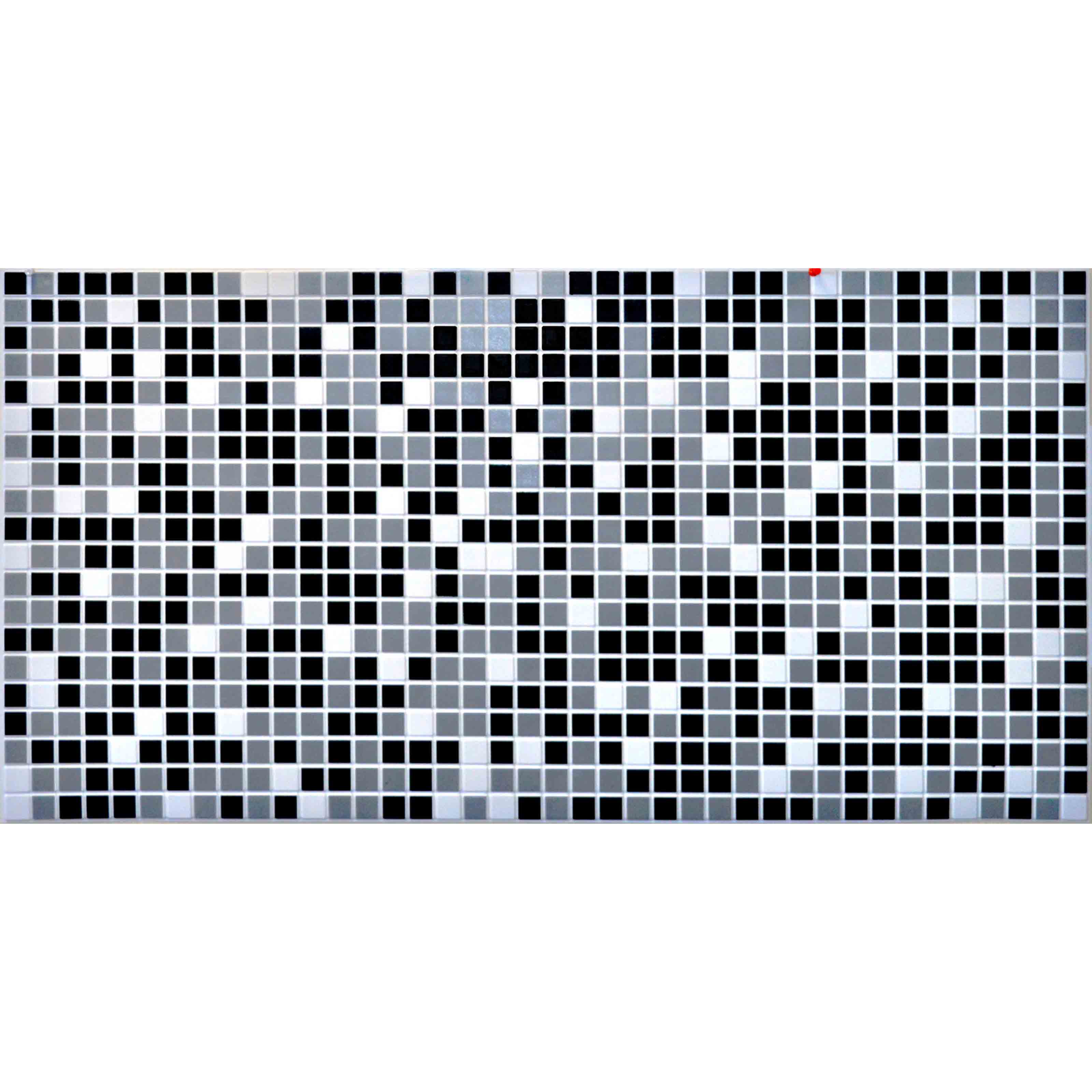 Pannelli 3D Rivestimento a parete in PVC effetto MOSAICO NERO GRIGIO Realistici e isolanti. - Eternal Parquet