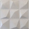 10/20mq di Pannelli in EPS (polistirene compatto) 3D a soffitto o Parete 50x50x2cm Bianchi 4 modelli Eternal Parquet