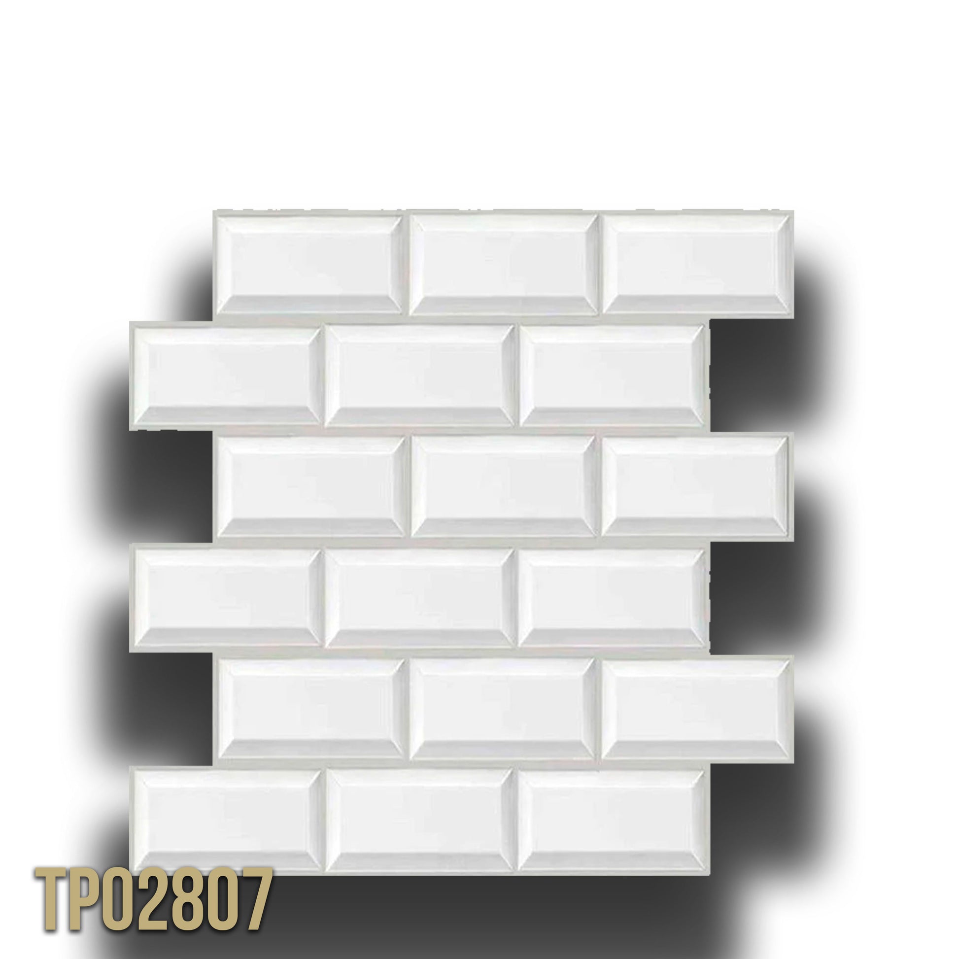 pacco da 4 Pannelli 3D Autoadesivi in PVC 30X30cm vari decori ultrarealistici ideali per bagni e cucine - Eternal Parquet