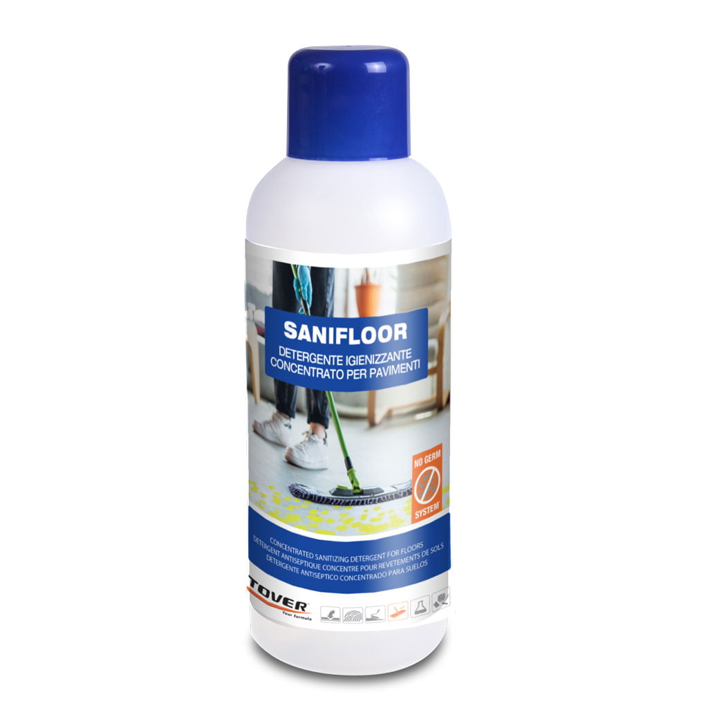 1&5LT Sanifloor Detergente igienizzante antibatterico per ceramica, gres, marmo, cotto, PVC, SPC, parquet e laminato - Eternal Parquet