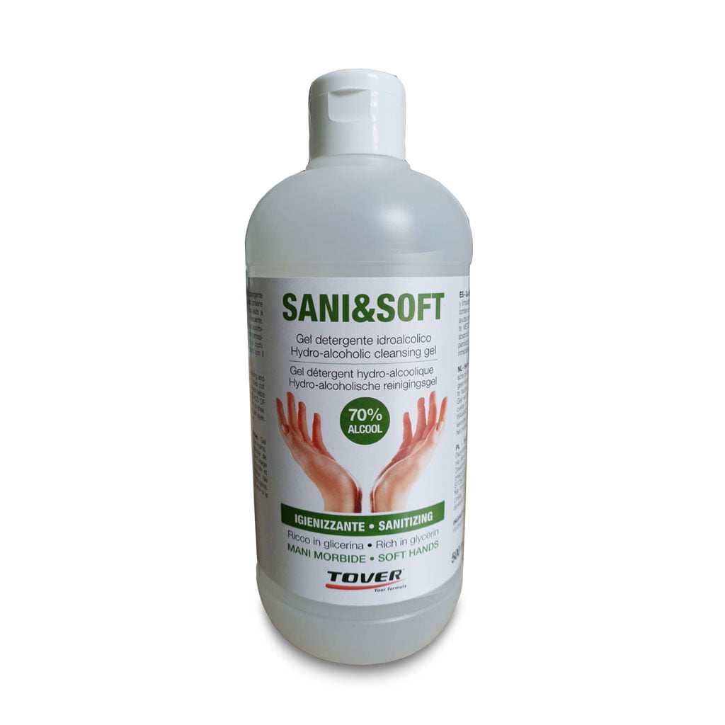 Sani&Soft vari formati Gel detergente igienizzante per la pulizia rapida e profonda delle mani. - Eternal Parquet