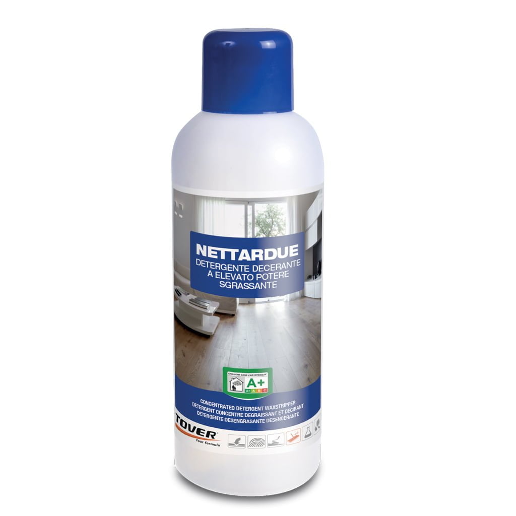 NETTAR DUE LT.1 Detergente Decerante per rimuovere cere e rinnovare Decking, Pvc, Linoleum Gomma - Eternal Parquet