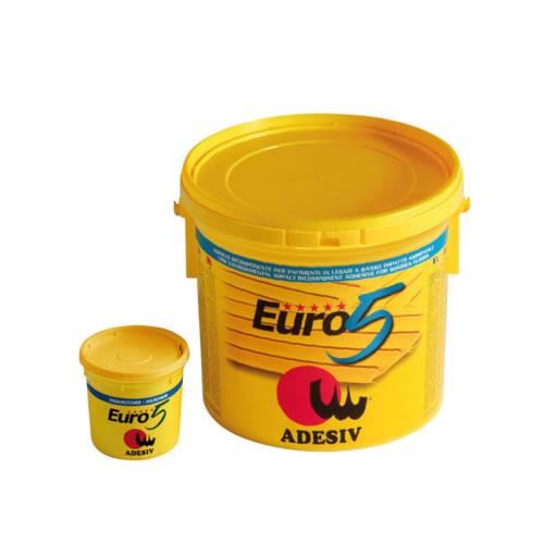Colla Adesivo Euro 5 bicomponente epossi-poliuretanico per pavimenti in legno 10 Kg