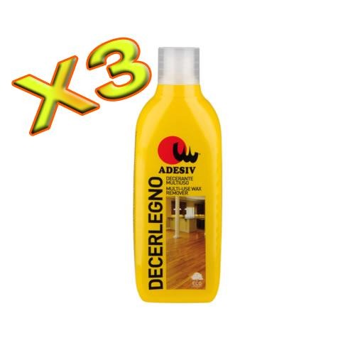 Decerlegno decerante concentrato in soluzione acquosa per parquet in legno 1 Lt X 3