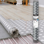 rotolo da 10mq di Tappetino Parquet, Spc, Lvt, Laminati  per Sottofondi Riscaldati e Umidità SILENZA ACQUASTOP 1,6mm - Eternal Parquet