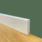 96ml di BATTISCOPA Quadro BASSO laccato bianco in legno MASSELLO 40X10 - Eternal Parquet