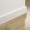 BATTISCOPA legno 40X10 becco di civetta ZOCCOLINO MASSELLO laccato bianco liscio - Eternal Parquet
