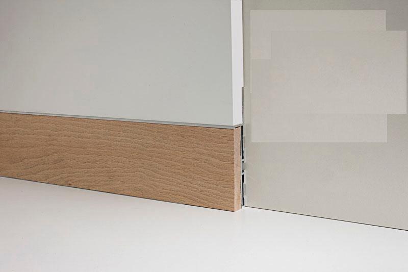 Battiscopa filo muro profilpas in legno massiccio FAGGIO pacco da 20ML - Eternal Parquet