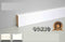 96ML Zoccolino Battiscopa legno, profilo quadro moderno 40x10 bianco freeshipping - Eternal Parquet