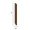 96ML Battiscopa Zoccolino BC in legno multistrato 80X13mm in colori RAL
