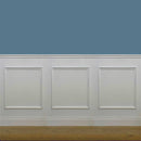 barra da 2 metri lineari di profilo TORO CLASSICO per Boiserie in legno MASSICCIO di Ayous laccato bianco - Eternal Parquet