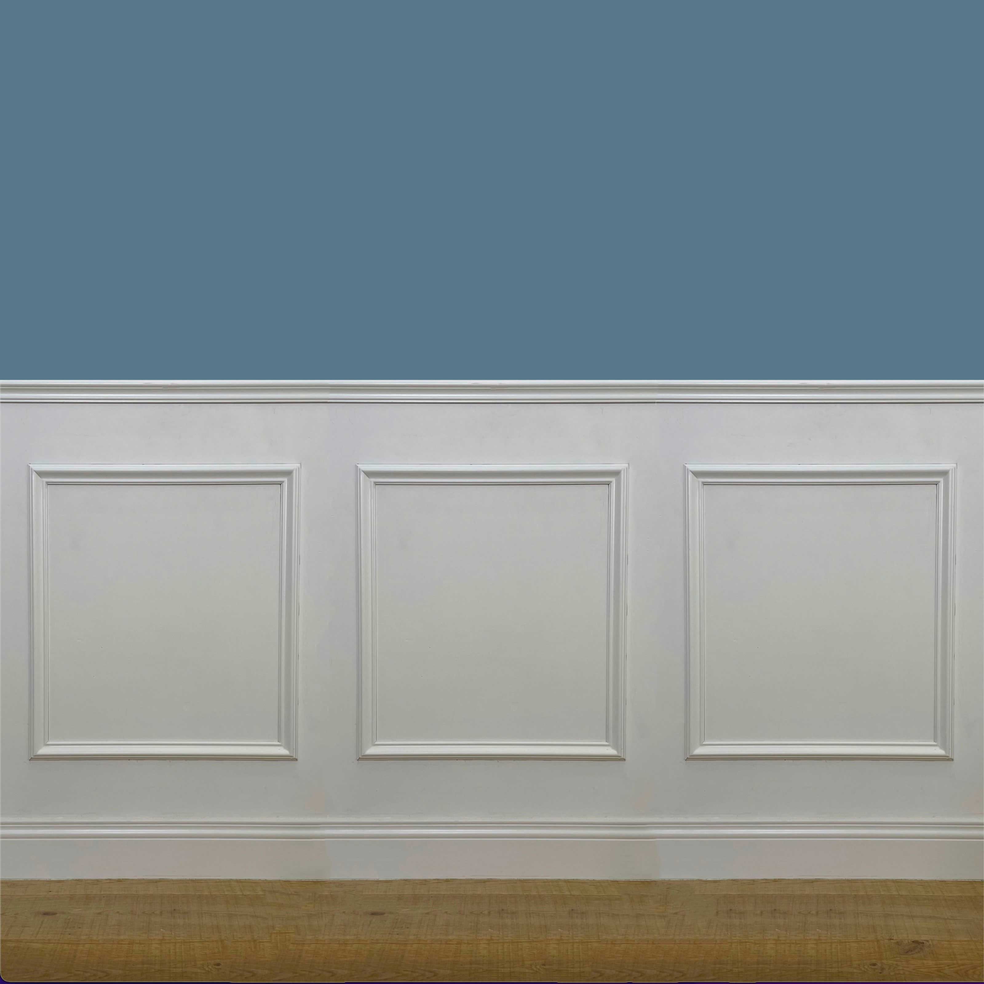barra da 2,10 metri lineari di profilo Bugna per Boiserie in legno MASSICCIO CLASSIC di Ayous laccato bianco - Eternal Parquet