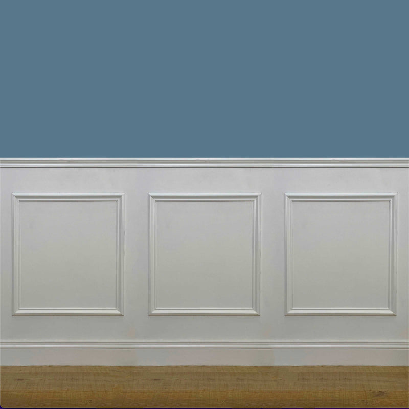 barra da 2,10 metri lineari di profilo Bugna per Boiserie in legno MASSICCIO CLASSIC di Ayous laccato bianco - Eternal Parquet