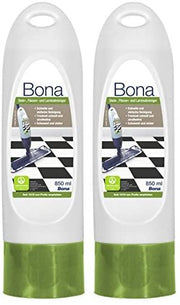 2 ricariche di detergente per Bona SPRAY MOP il rivoluzionario sistema di pulizia per pavimenti in legno (laminati o verniciati) - Eternal Parquet