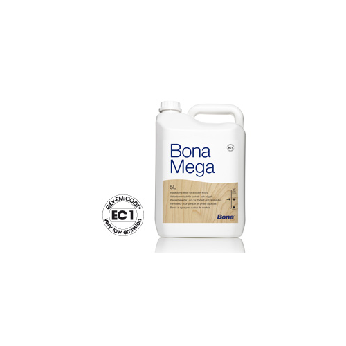 5LT di Bona Mega  - Vernice all'acqua monocomponente in diversi gloss. Ecologica e resistente - Eternal Parquet