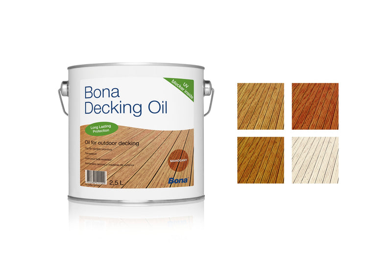 LT2,5 Bona Decking oil - Oilo neutro per decking da esterno in 4 colori