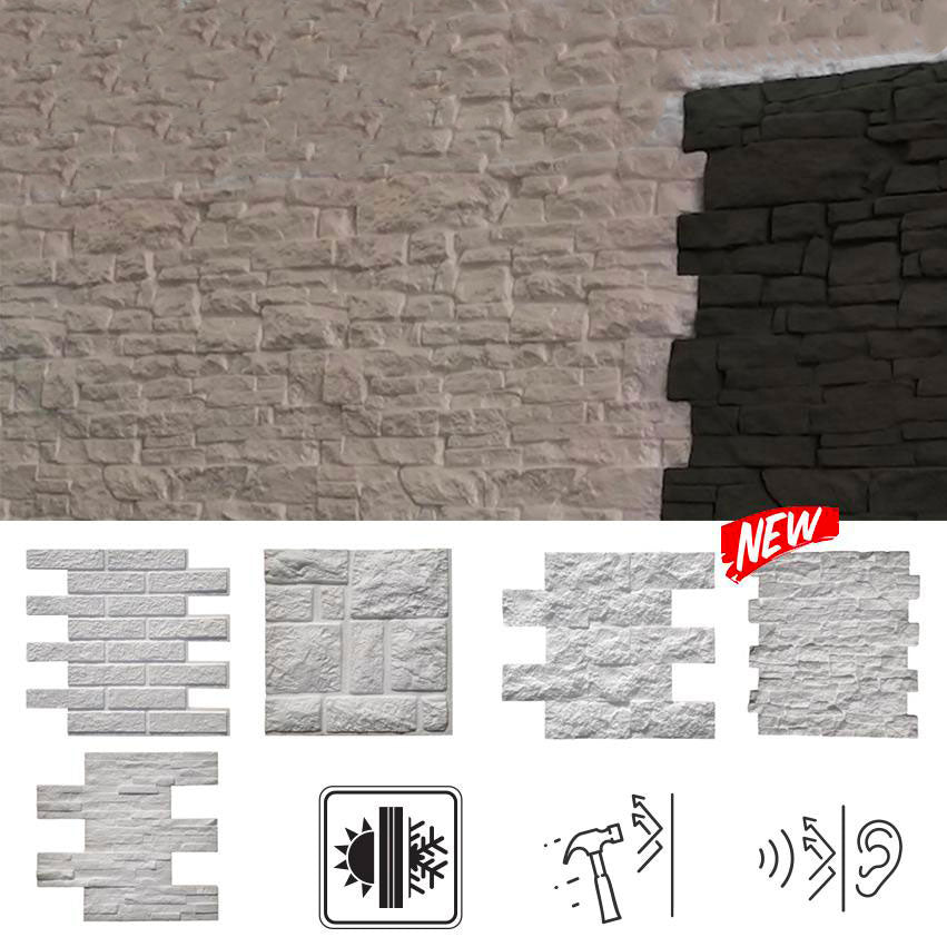 PANNELLI IN EPS AL PEZZO, effetto pietra o mattoni rivestimento per pareti, muri Bovelacci