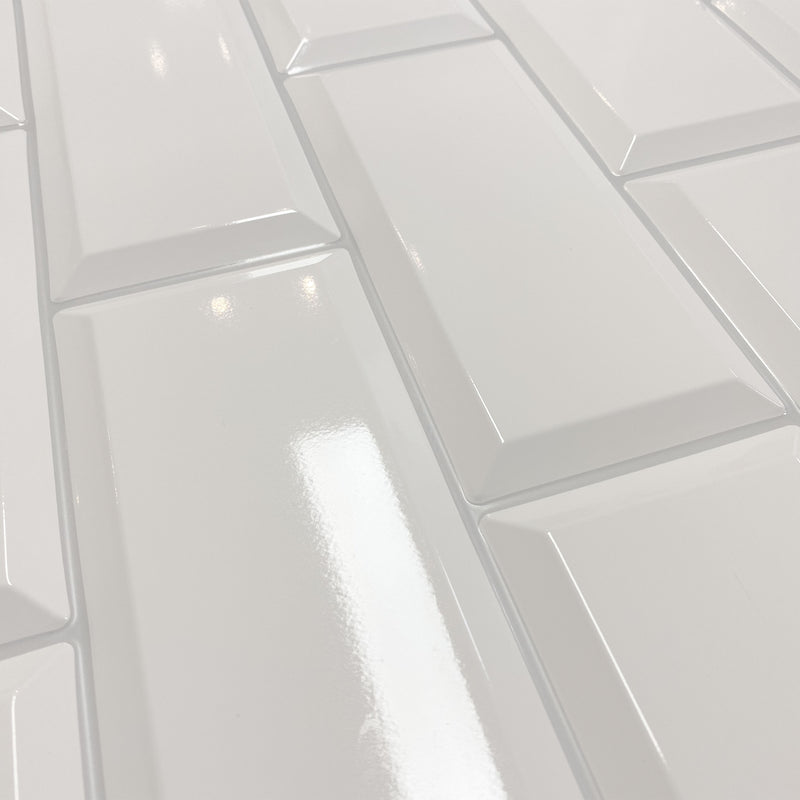 Pannelli 3D Rivestimento a parete in PVC effetto PIASTRELLE EFFETTO MATTONI Realistici e isolanti.