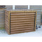 Airco cover in warmtebehandeld hout met jaloezieën meubelen 132x58xH98cm