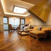 €64,90 Parquet prefinito in Teak Asia 10x70x490 (4mm nobile) semilucido non bisellato anche SPINA - Eternal Parquet