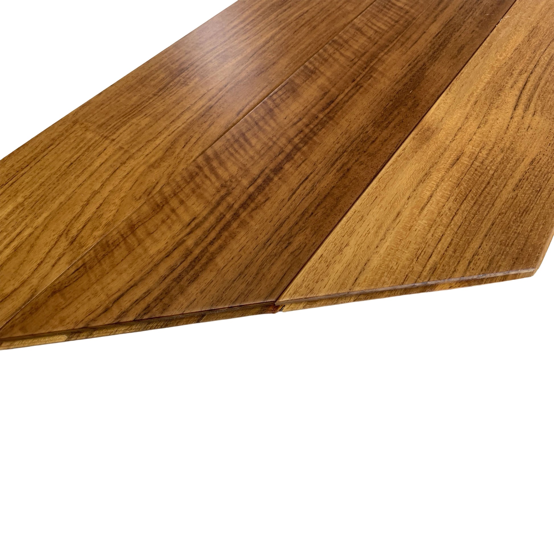 Parquet prefinito massiccio Teak Asia prima scelta Spina Francese (Chevron) vernice eco Satinata 10x90x510 - Eternal Parquet