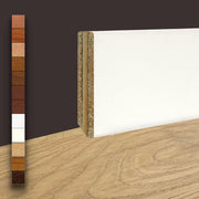 96ML Battiscopa in legno Impiallacciato Squadrato dritto 80x10-13mm tutte le essenze - Eternal Parquet
